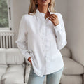 Olivia Cotton Ruffle Blouse