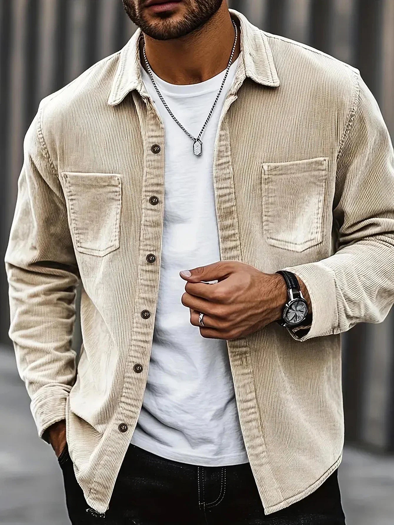 Logan Corduroy Button Shirt