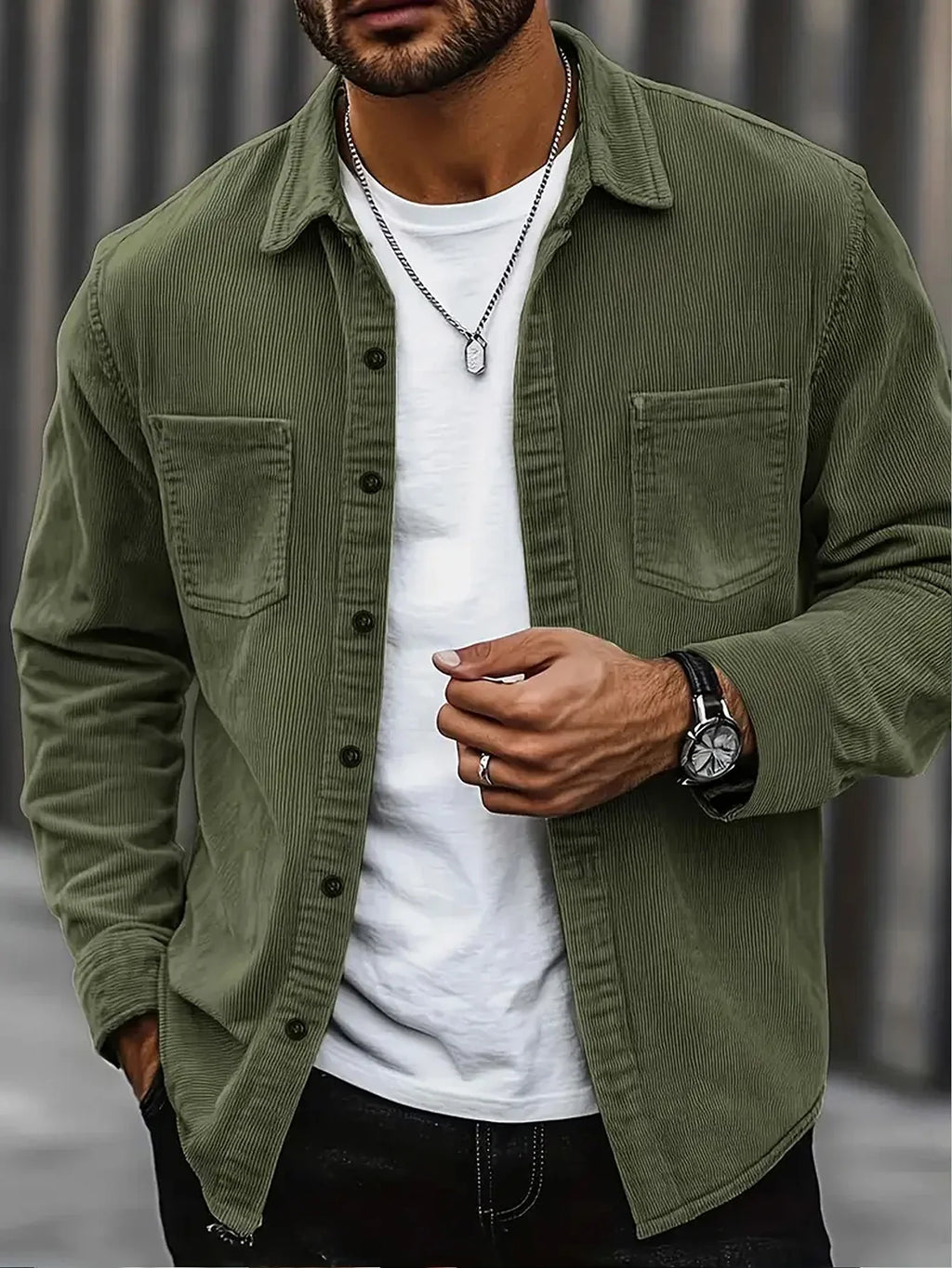 Logan Corduroy Button Shirt