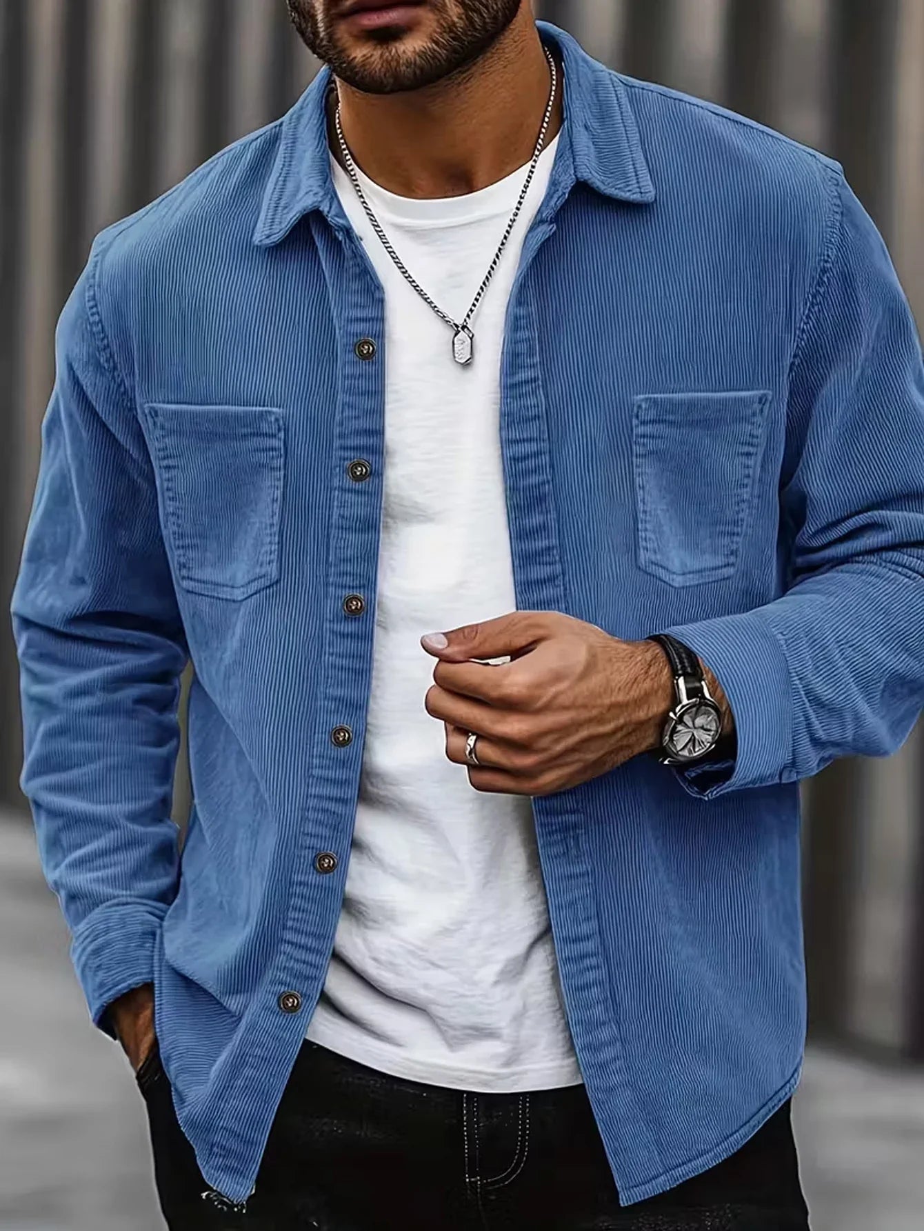 Logan Corduroy Button Shirt