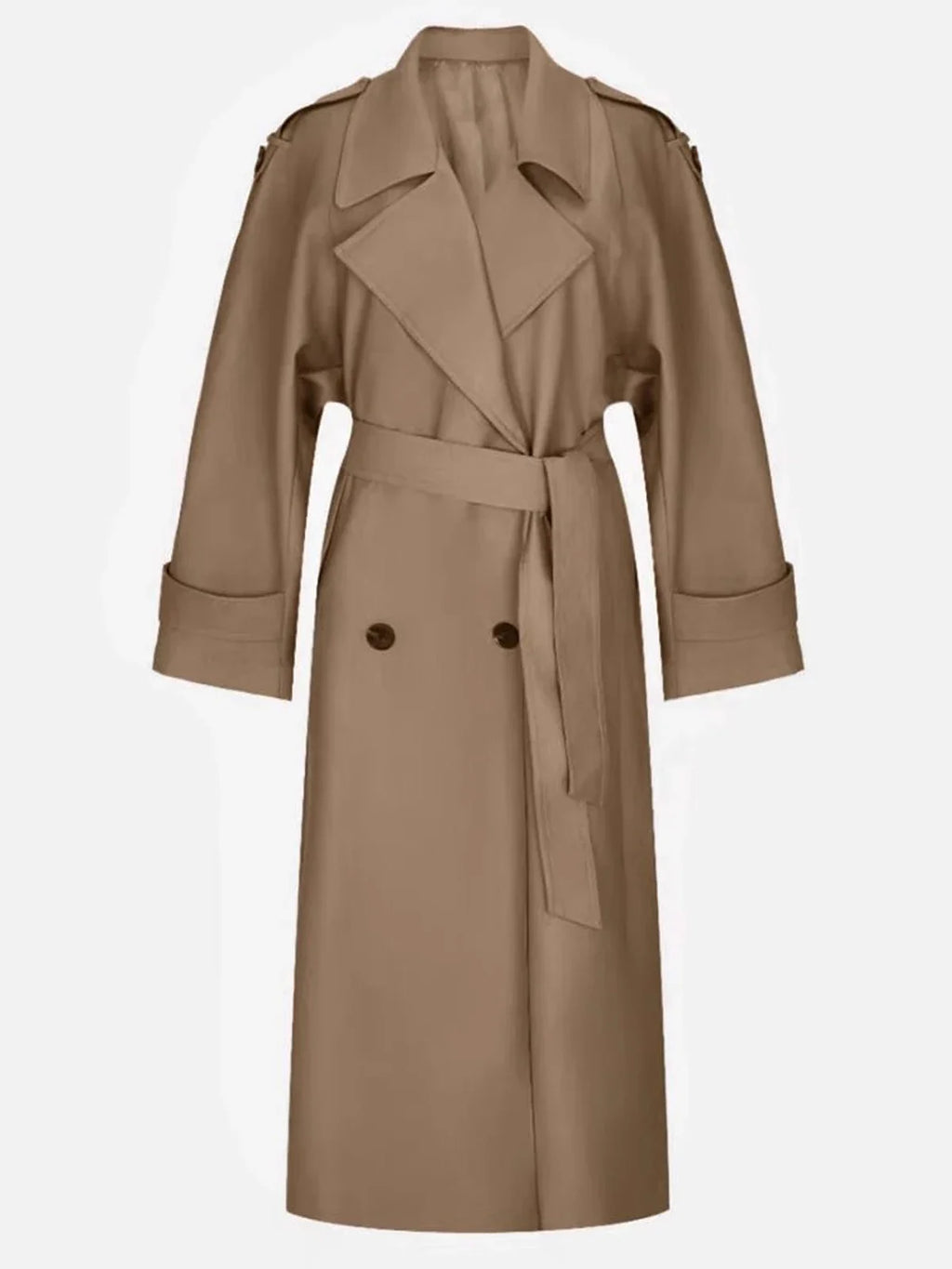 Sophia Double Breasted Long Trench Coat