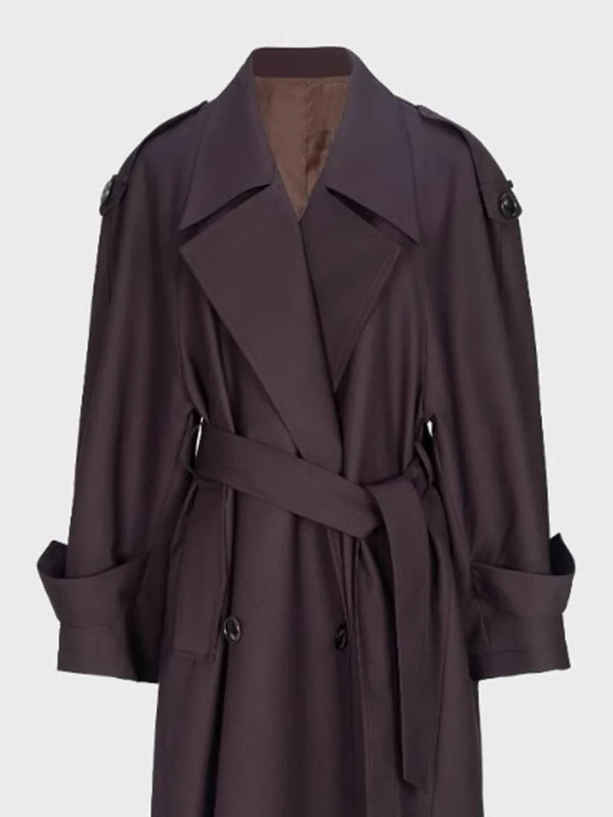 Sophia Double Breasted Long Trench Coat